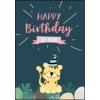 Ansichtkaart Animal happy birthday
